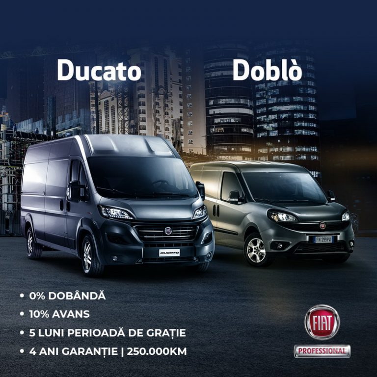 Solicită acum oferta Fiat Professional și descoperă avantajele