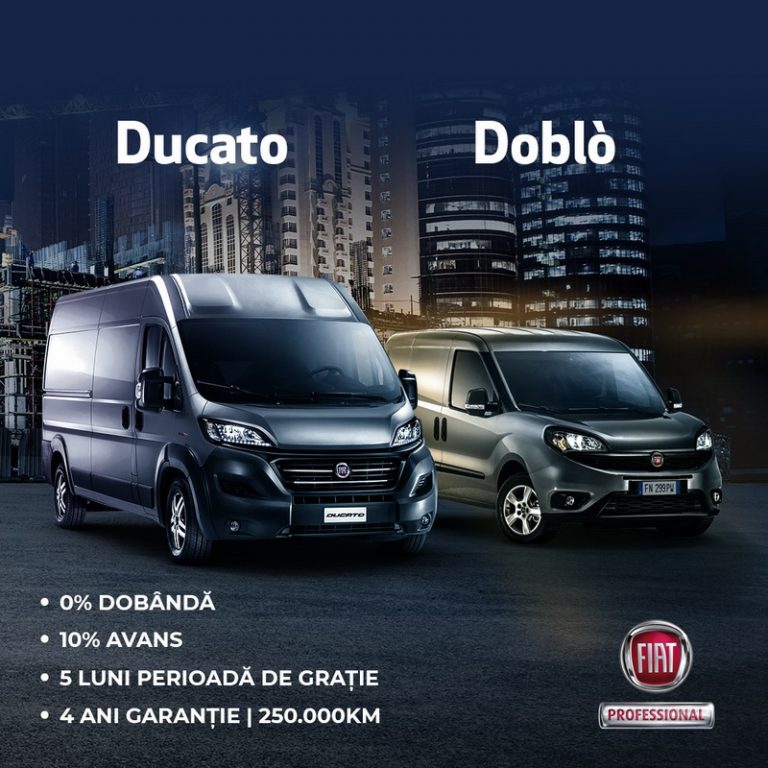 Solicită acum oferta Fiat Professional și descoperă avantajele