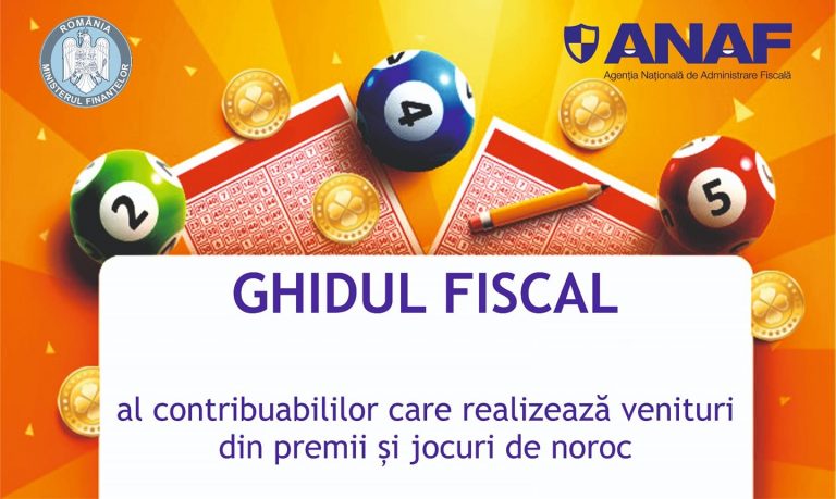 Ghidul fiscal al contribuabililor care realizează venituri din premii și jocuri de noroc a fost publicat pe site-ul ANAF