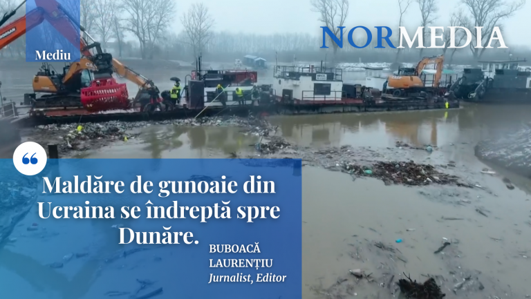 Maldăre de gunoaie din Ucraina se îndreptă spre Dunăre
