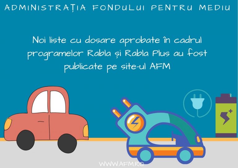 Situația înscrierilor în cadrul Programelor Rabla Clasic și Rabla Plus