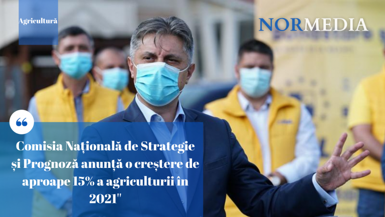Creștere de aproape 15% a agriculturii în 2021