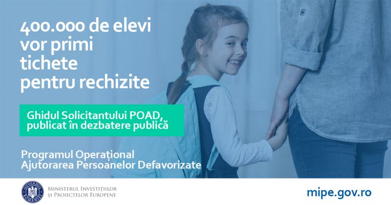 Fonduri europene pentru elevi și pentru nou-născuți