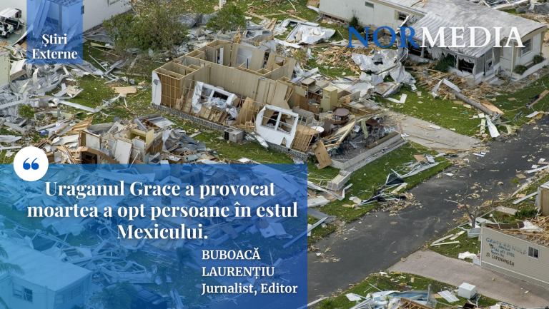 Uraganul Grace a provocat moartea a opt persoane în estul Mexicului
