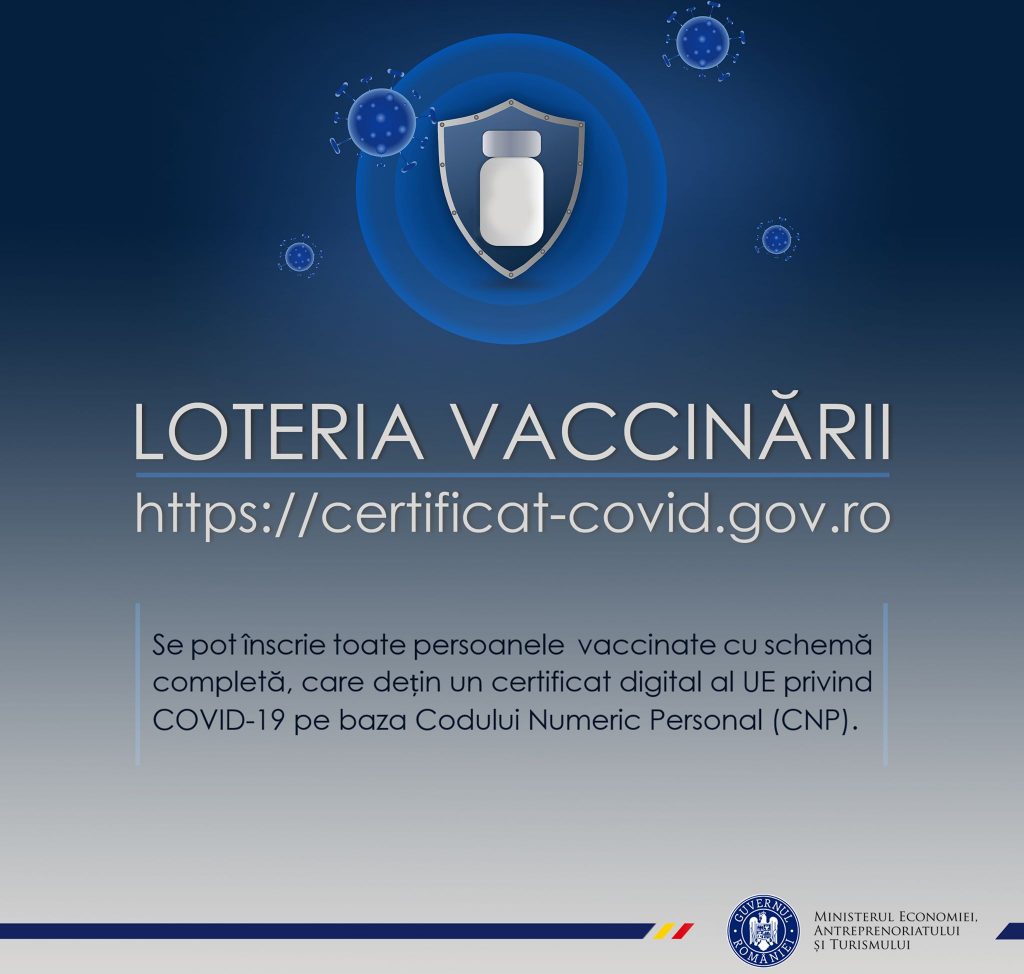 Condițiile de înscriere la Loteria de vaccinare