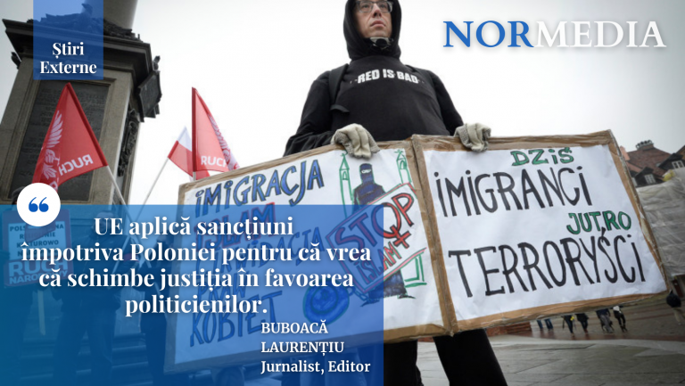 UE aplică sancțiuni împotriva Poloniei pentru că vrea că schimbe justiția în favoarea politicienilor