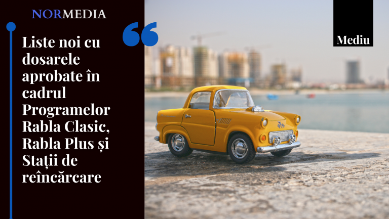 Liste noi cu dosarele aprobate în cadrul Programelor Rabla Clasic, Rabla Plus și Stații de reîncărcare