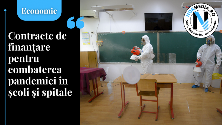 Contracte de finanțare pentru combaterea pandemiei în școli și spitale