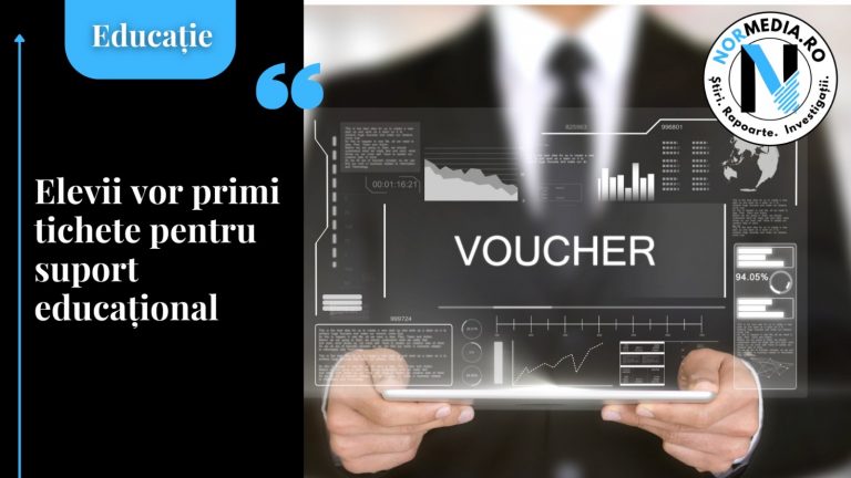Elevii vor primi tichete pentru suport educațional