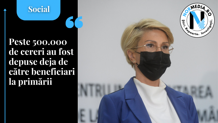 Peste 500.000 de cereri au fost depuse deja de către beneficiari la primării
