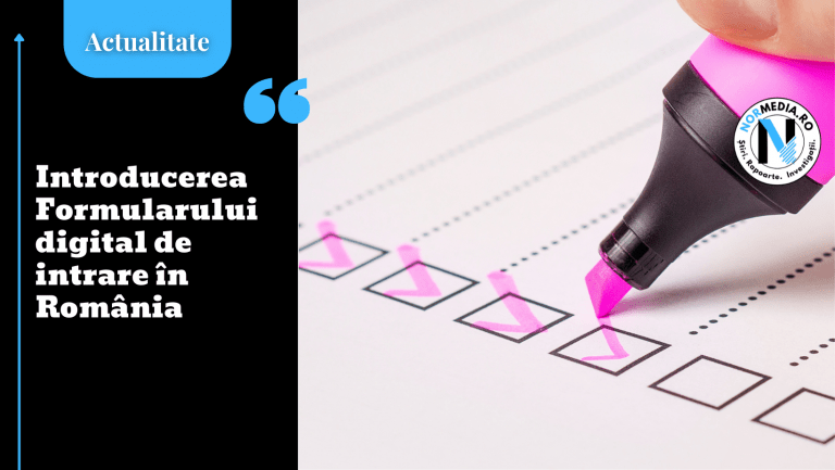Introducerea Formularului digital de intrare în România