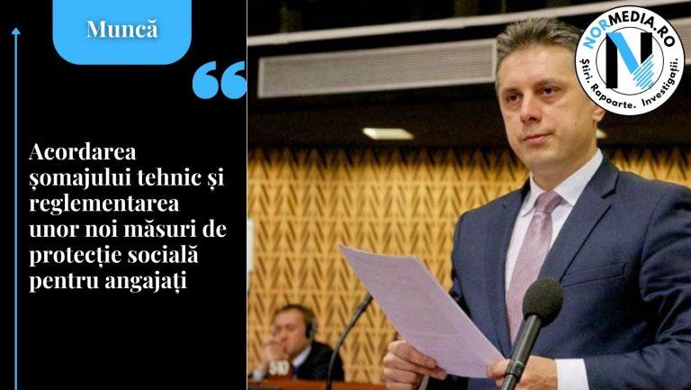 Acordarea șomajului tehnic și reglementarea unor noi măsuri de protecție socială pentru angajați