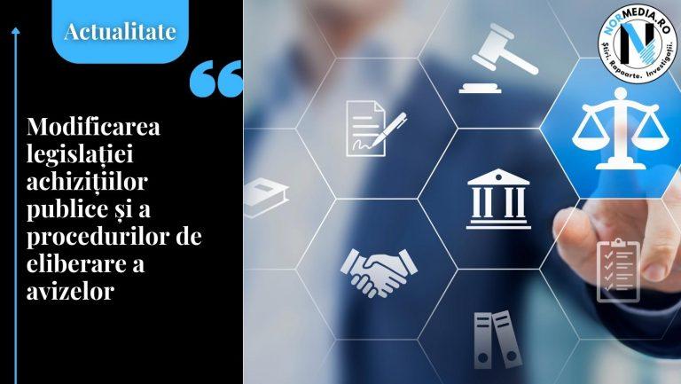 Modificarea legislației achizițiilor publice și a procedurilor de eliberare a avizelor
