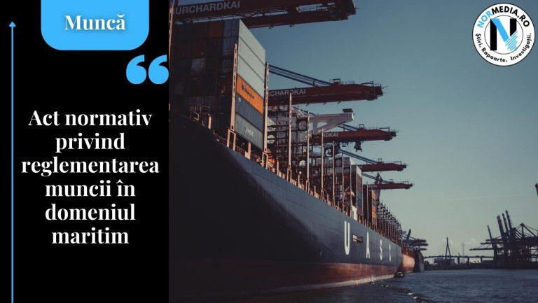 Act normativ privind reglementarea muncii în domeniul maritim