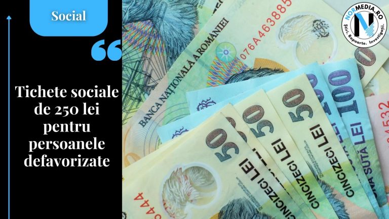 Tichete sociale de 250 lei pentru persoanele defavorizate