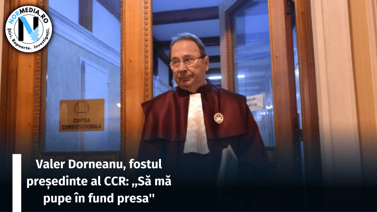 Valer Dorneanu, cădere nervoasă! Fostul președinte al CCR: „Să mă pupe în fund presa”
