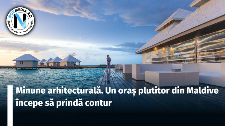 Minune arhitecturală. Un oraș plutitor din Maldive începe să prindă contur