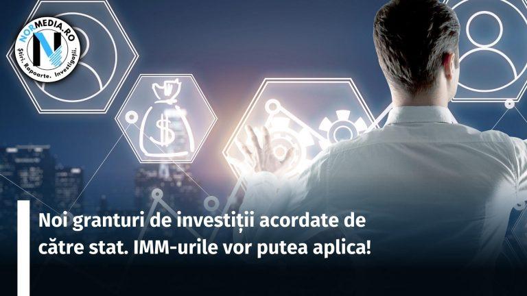 Noi granturi de investiții acordate de către stat. IMM-urile vor putea aplica!