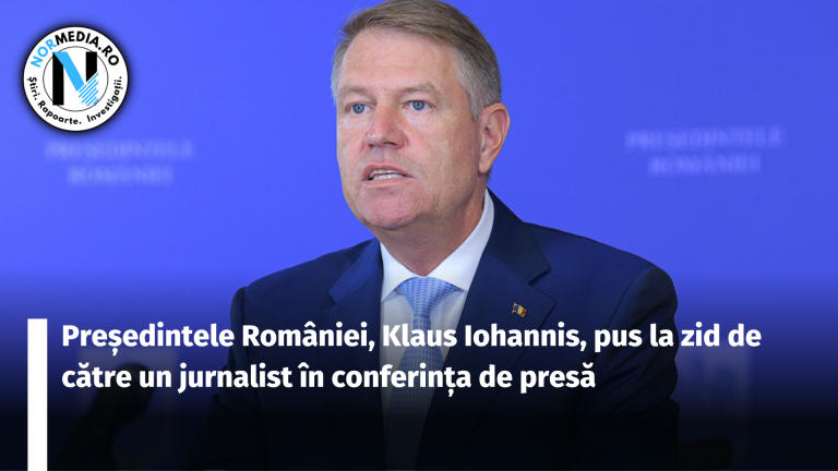 Președintele României, Klaus Iohannis, pus la zid de către un jurnalist în conferința de presă
