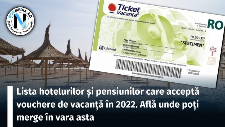 Lista hotelurilor și pensiunilor care acceptă vouchere de vacanță în 2022. Află acum unde îți poți petrece timpul de relaxare