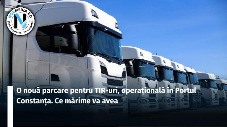 O nouă parcare pentru TIR-uri, operațională în Portul Constanța. Ce mărime va avea
