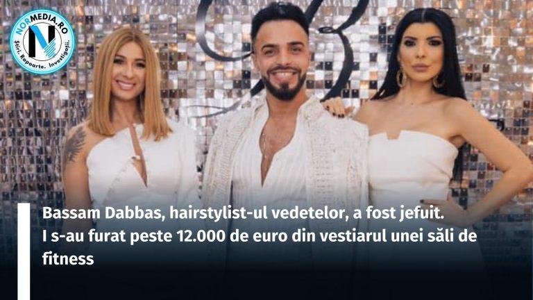 Bassam Dabbas, hairstylist-ul vedetelor, a fost jefuit. I s-au furat peste 12.000 de euro din vestiarul unei săli de fitness