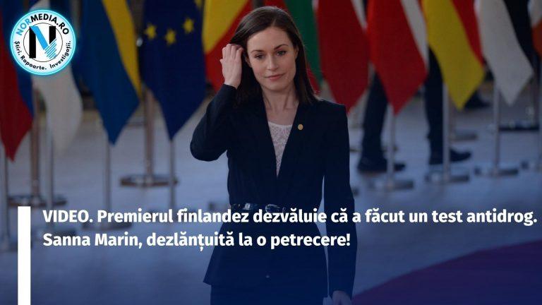 VIDEO. Premierul finlandez dezvăluie că a făcut un test antidrog. Sanna Marin, dezlănțuită la o petrecere!