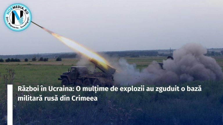 Război în Ucraina: O mulțime de explozii au zguduit o bază militară rusă din Crimeea