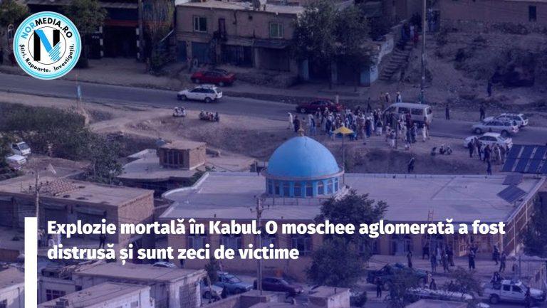 Explozie mortală în Kabul. O moschee aglomerată a fost distrusă, zeci de victime și de răniți