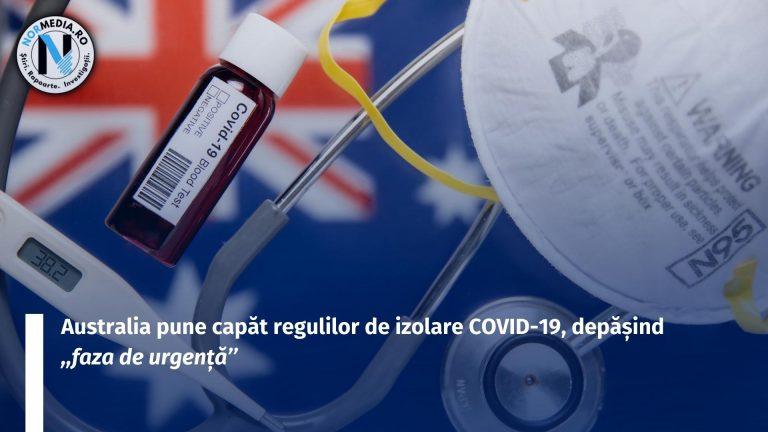 Australia pune capăt regulilor de izolare COVID-19, depășind ,,faza de urgență’’