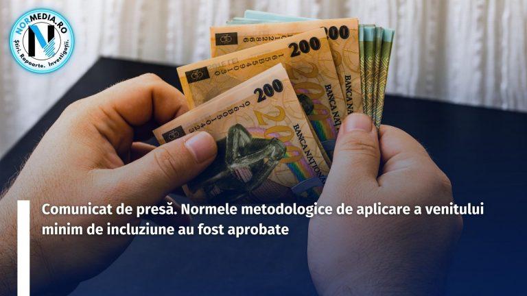 Comunicat de presă. Normele metodologice de aplicare a venitului minim de incluziune au fost aprobate