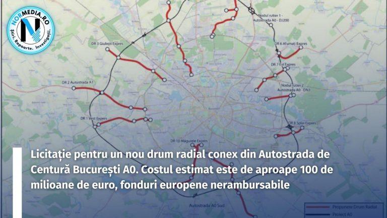 Licitație pentru un nou drum radial conex din Autostrada de Centură București A0. Costul estimat este de aproape 100 de milioane de euro, fonduri europene nerambursabile