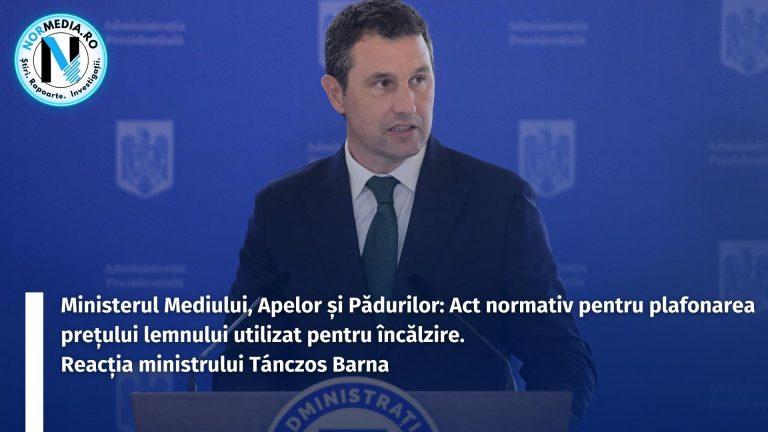 Act normativ pentru plafonarea prețului lemnului utilizat pentru încălzire. Reacția ministrului Tánczos Barna