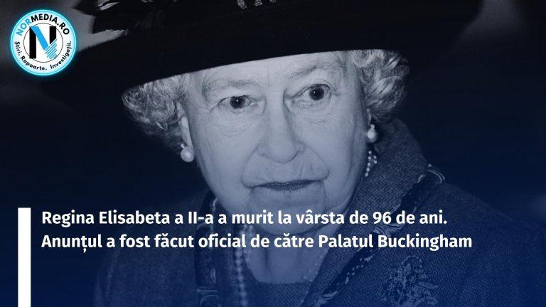 Regina Elisabeta a II-a a murit la vârsta de 96 de ani. Anunțul a fost făcut oficial de către Palatul Buckingham
