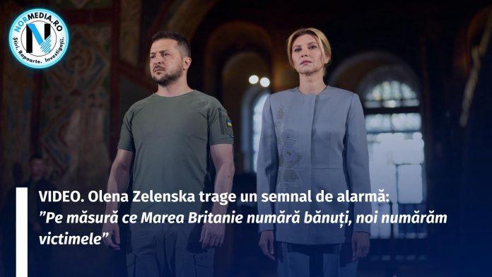 VIDEO. Olena Zelenska trage un semnal de alarmă ”Pe măsură ce Marea Britanie numără bănuți, noi numărăm victimele”