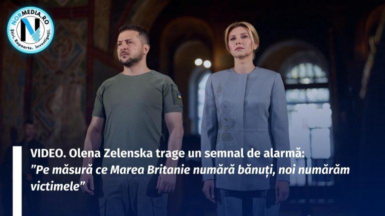 VIDEO. Olena Zelenska trage un semnal de alarmă: ”Pe măsură ce Marea Britanie numără bănuți, noi numărăm victimele”