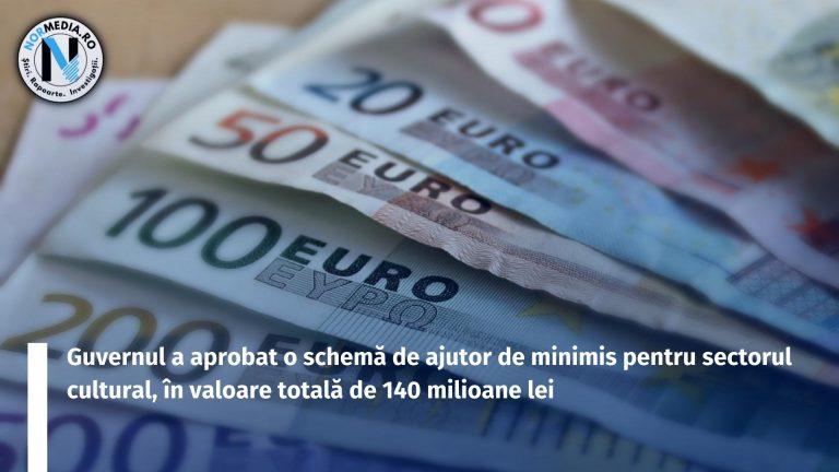 Guvernul a aprobat o schemă de ajutor de minimis pentru sectorul cultural, în valoare totală de 140 milioane lei