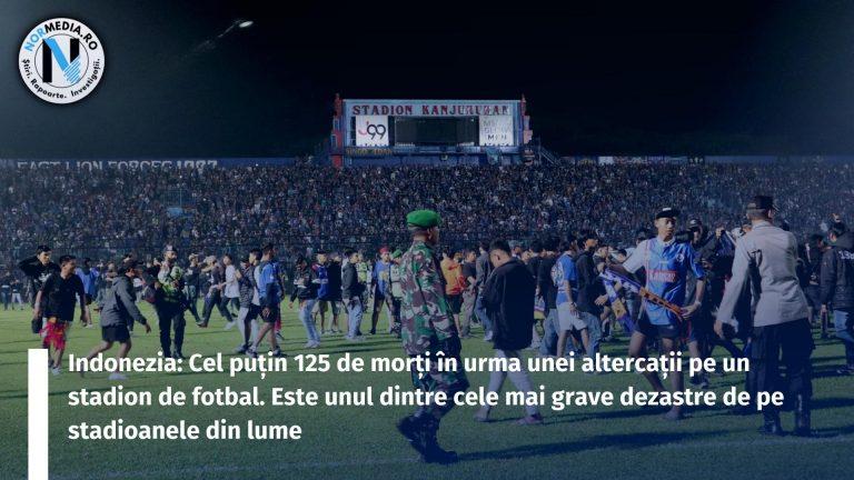 Indonezia: Cel puțin 125 de morți în urma unei altercații pe un stadion de fotbal. Este unul dintre cele mai grave dezastre de pe stadioanele din lume