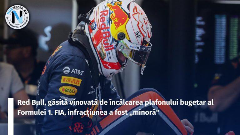 Red Bull, găsită vinovată de încălcarea plafonului bugetar al Formulei 1. FIA, infracțiunea a fost ,,minoră”