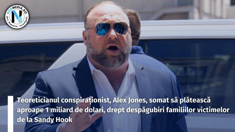 Conspiraționistul Alex Jones, somat să plătească aproape 1 miliard de dolari, drept despăgubiri familiilor victimelor de la Sandy Hook
