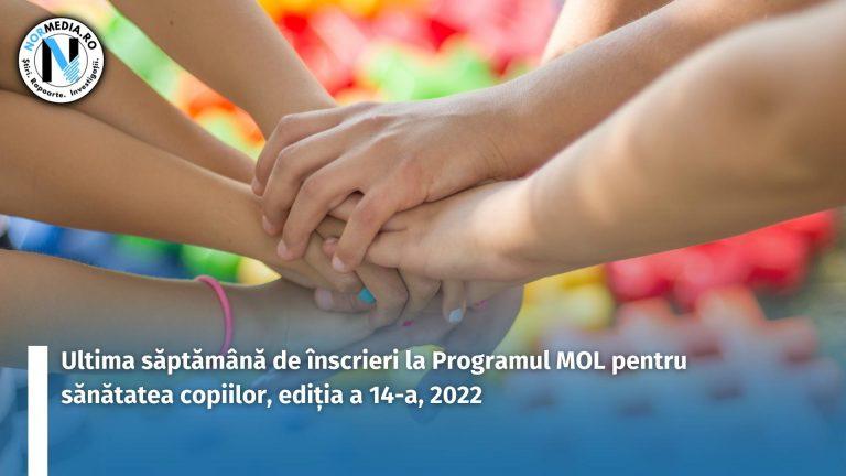 Ultima săptămână de înscrieri la Programul MOL pentru sănătatea copiilor, ediția a 14-a, 2022