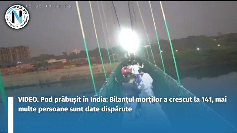VIDEO. Pod prăbușit în India: Bilanțul morților a crescut la 141, mai multe persoane sunt date dispărute