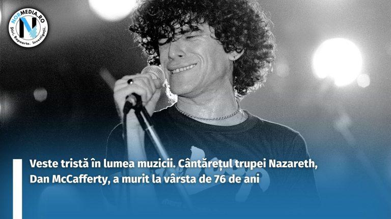 Veste tristă în lumea muzicii. Dan McCafferty, cântărețul trupei Nazareth, a murit la vârsta de 76 de ani