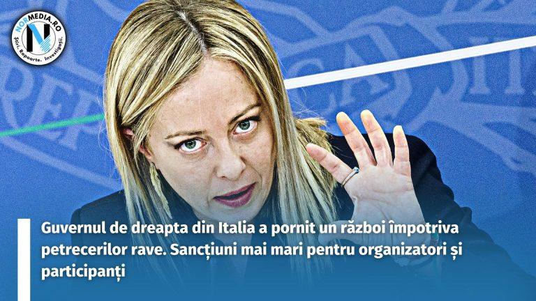 Guvernul de dreapta din Italia a pornit un război împotriva petrecerilor rave. Sancțiuni mai mari pentru organizatori și participanți