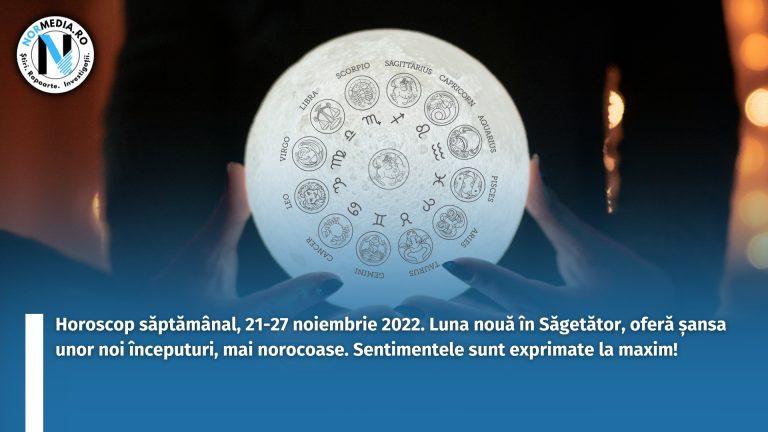 Horoscop săptămânal, 21-27 noiembrie 2022. Luna nouă în Săgetător, oferă șansa unor noi începuturi, mai norocoase. Sentimentele sunt exprimate la maxim!