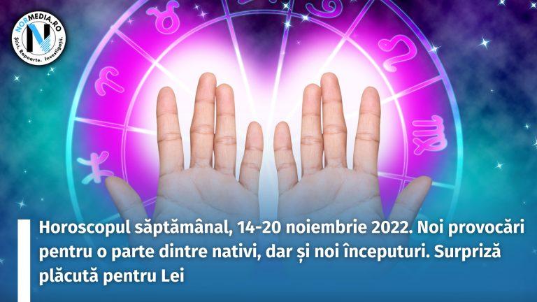 Horoscop săptămânal, 14-20 noiembrie 2022. Noi provocări pentru o parte dintre nativi, dar și noi începuturi. Surpriză plăcută pentru Lei