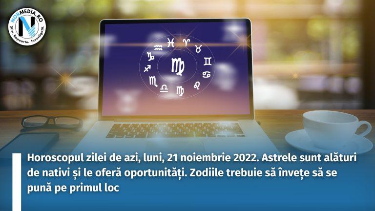 Horoscopul zilei de azi, luni, 21 noiembrie 2022. Astrele sunt alături de nativi și le oferă oportunități. Zodiile trebuie să învețe să se pună pe primul loc