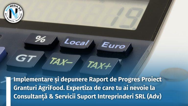 Implementare și depunere Raport de Progres Proiect Granturi AgriFood. Expertiza de care tu ai nevoie la Consultanță & Servicii Suport Intreprinderi SRL (Adv)