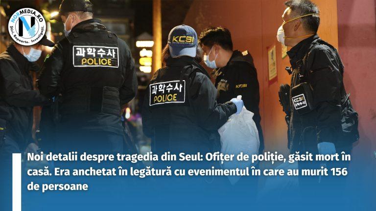 Noi detalii despre tragedia din Seul: Ofițer de poliție, găsit mort în casă. Era anchetat în legătură cu evenimentul în care au murit 156 de persoane