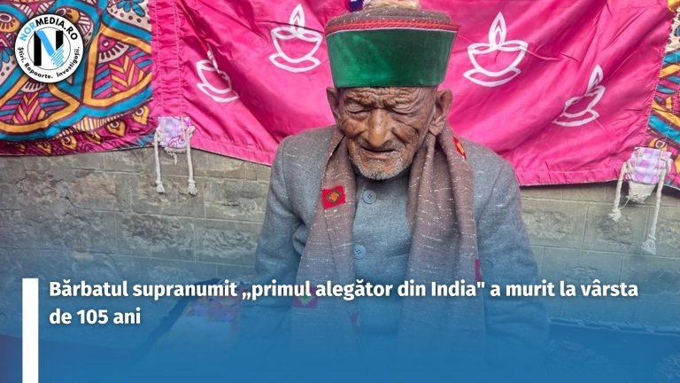 Bărbatul supranumit ,,primul alegător din India” a murit la vârsta de 105 ani